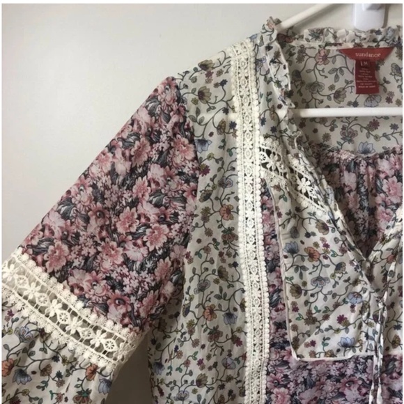 Silk peasant style top - Picture 3 of 6